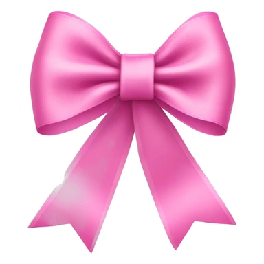 pink ribbon bow  sticker