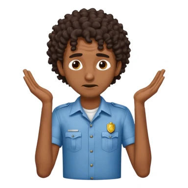 Make a dirty Indian with a shirt fro curly hair getting arrested. Make the Indian skinny too sticker