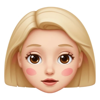 Blushing face thats rolling its eyes sticker