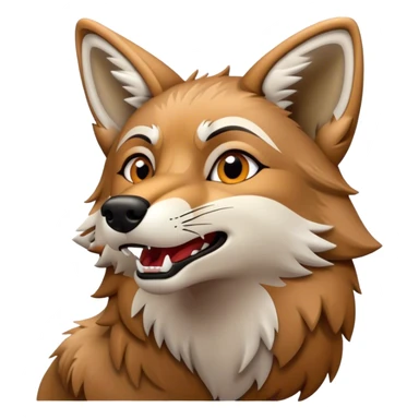 Coyote howls  sticker