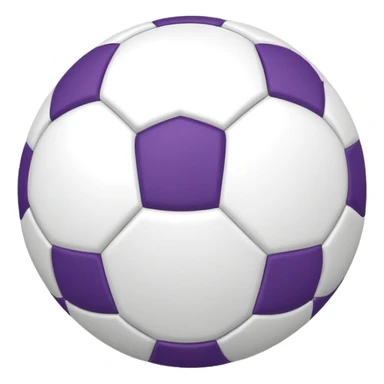 bola de futebol branco e roxa sticker