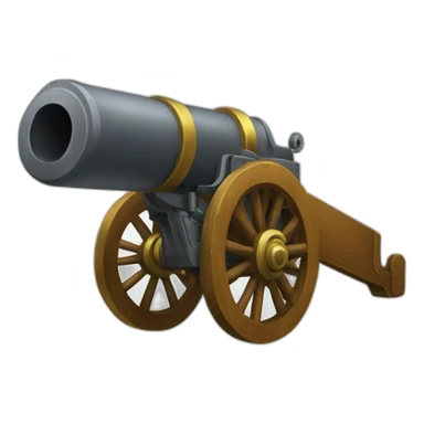 Feild gun cannon sticker