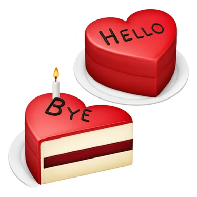Create a heart broken shaped cake divided in two pieces. The first piece is fully black with a written message on top that says “Bye 20’s” and the second piece of the cake is red and  has a message that says “hello 30s” sticker