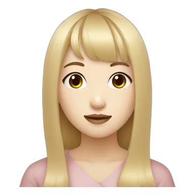 blonde korean girl with brunette with bangs thai girl sticker