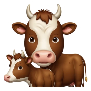 😏+🐮Add these two emojis sticker