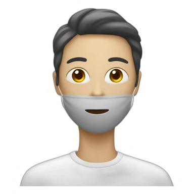 Someone wearing a mask palastine sticker