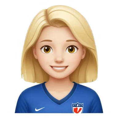 girl watching football game sticker