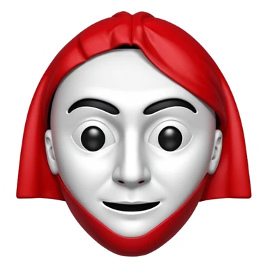 Money heist mask sticker