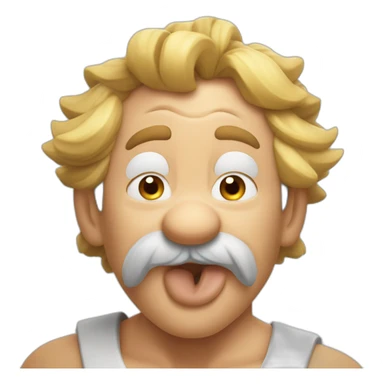 Astérix qui mange un sanglier  sticker