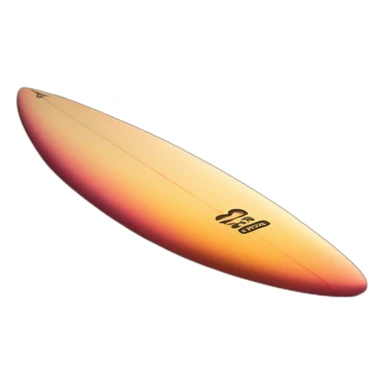 surfboard on the beach at sunset sticker