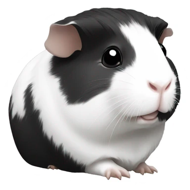 guinea pig black and white sticker