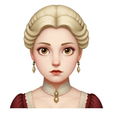 Cinematic Realistic Marie Curie Portrait Emoji, depicted as a pioneering scientist with a determined gaze in period attire, rendered with detailed textures and soft intellectual lighting that captures her groundbreaking legacy. sticker