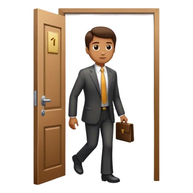 The lawyer who walked into the light door sticker