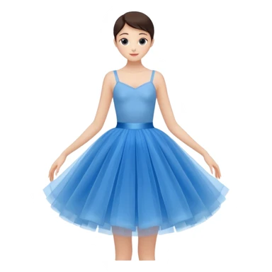 cinematic-realistic-blue-tutu,-layers-of-fine,-soft-tulle-forming-a-voluminous-and-airy-skirt,-delicate-folds-catching-the-light,-slightly-frayed-edges-adding-authenticity,-glowing-softly-with-a-warm-and-ethereal-elegance sticker