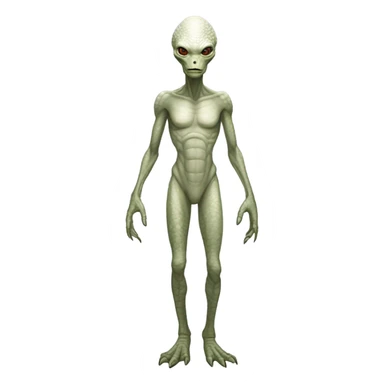 a Reptilian alien white woman, full body sticker
