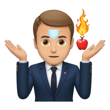 Macron entrain de faire caca sticker