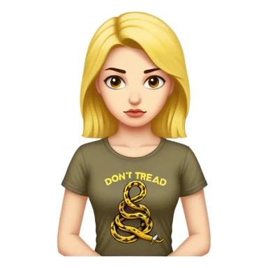 libertarian woman shirt dont tread on me sticker