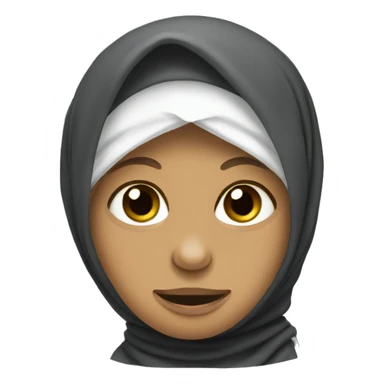 an animal monkey in a hijab. sticker