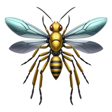 Vikavolt-Beedrill-Genesect-fusion sticker