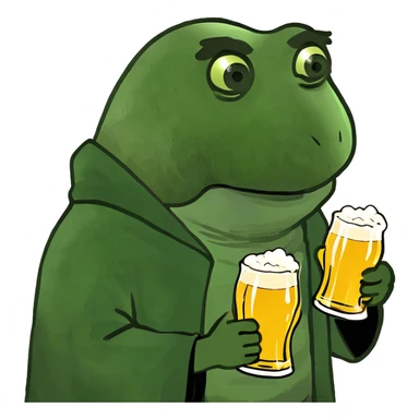 Realistic Harry Potter with bottles of beer sticker