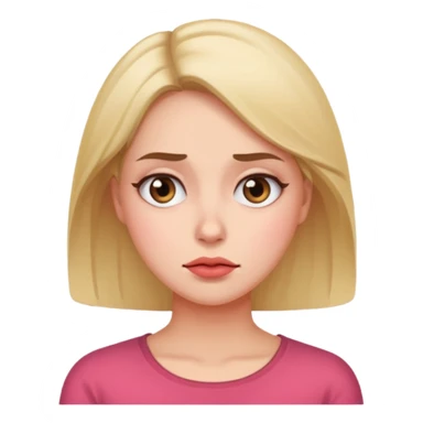 blushing& pretending to be uninterested by rolling eyes sticker