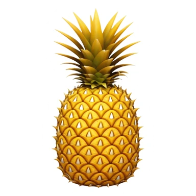 A pineapple flipped 180 degrees clockwise  sticker