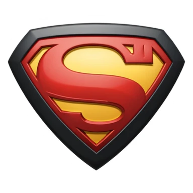 Superman Symbol Man of Steel black sticker