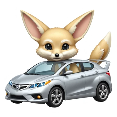 fennec car sticker