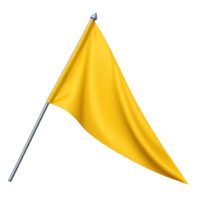 Make a yellow colour triangular flag emoji sticker