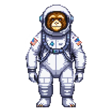 ape in a spacesuit sticker