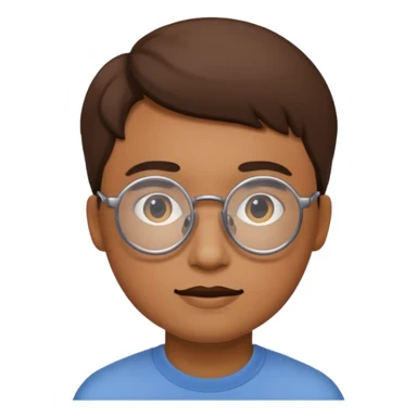 yuvarlak gözlüklü insan sticker