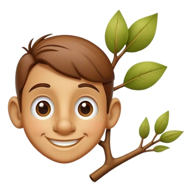 Pinnochio with a branch nose  sticker