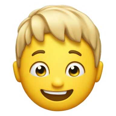 Hand on the head, excited yellow emoji sticker