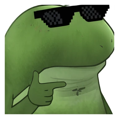 Fart with sunglasses  sticker