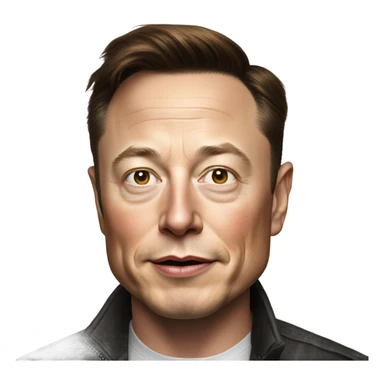 photorealistic elon musk sticker