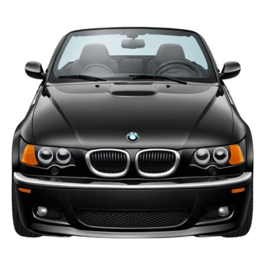 Black BMW 330ci convertible  sticker