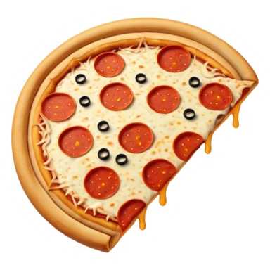 Saturn made of pizza sticker