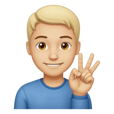 Face smirking and pinching fingers  sticker