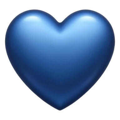 A midnight blue hear sticker