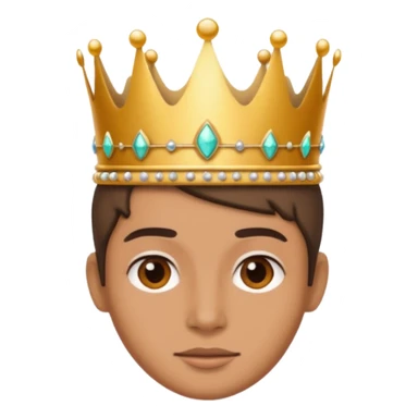 aggiungi una corona sulla testa sticker