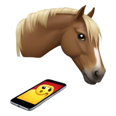 Horse eating a Smartphone  sticker