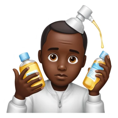 Diddy with baby oil sticker