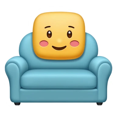  cushion on a sofa one color   sticker