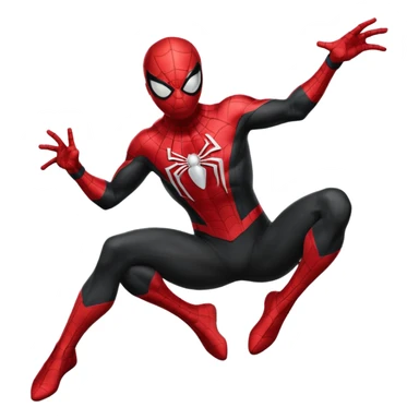 Black colored suit spider man sticker