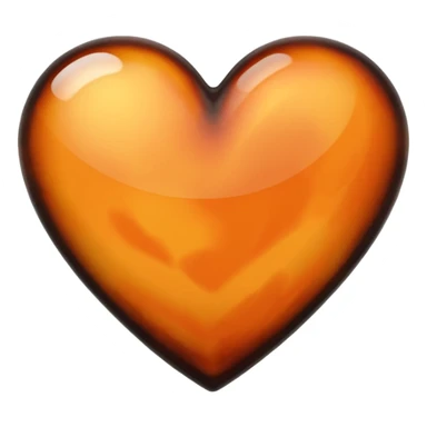 Tortoiseshell heart sticker