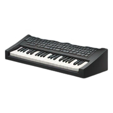 Clavier sur nuage sticker