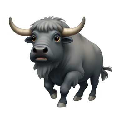 Flying water bison  sticker