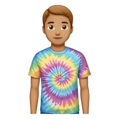 tie dye t shirt sticker