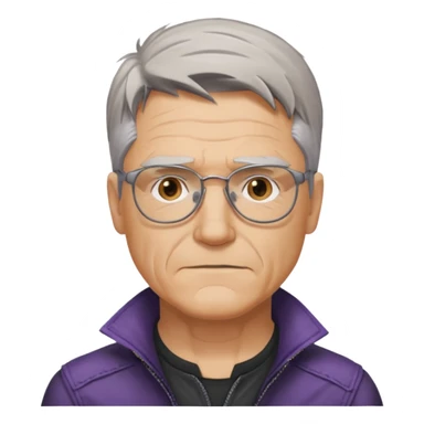 old Hawkeye  Clint Barton with glasses 
 sticker