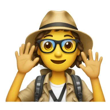 Tourist taking picture  sticker